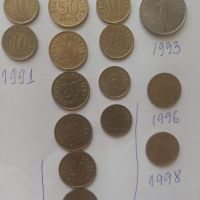 Монети Естония 1991,1992,1993,1996,1998, снимка 1 - Нумизматика и бонистика - 45448805
