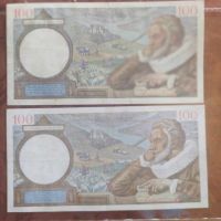 Продавам две банкноти Франция 100 франка    1942 г, снимка 2 - Нумизматика и бонистика - 45492216