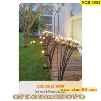 Водоустойчиви декоративни лампички за градина Светулки със соларен панел - КОД 3953, снимка 7 - Лед осветление - 45465238