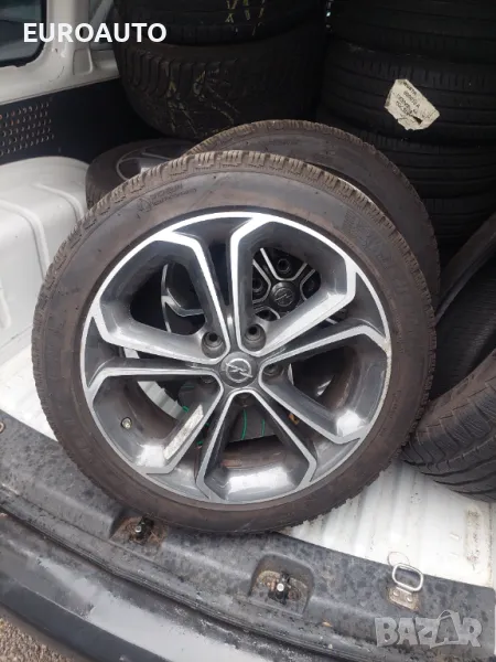 Оригинални лети джанти с зимни гуми за Opel 17 цола, снимка 1