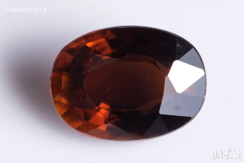 Оранжев турмалин 1.36ct овална шлифовка, снимка 1