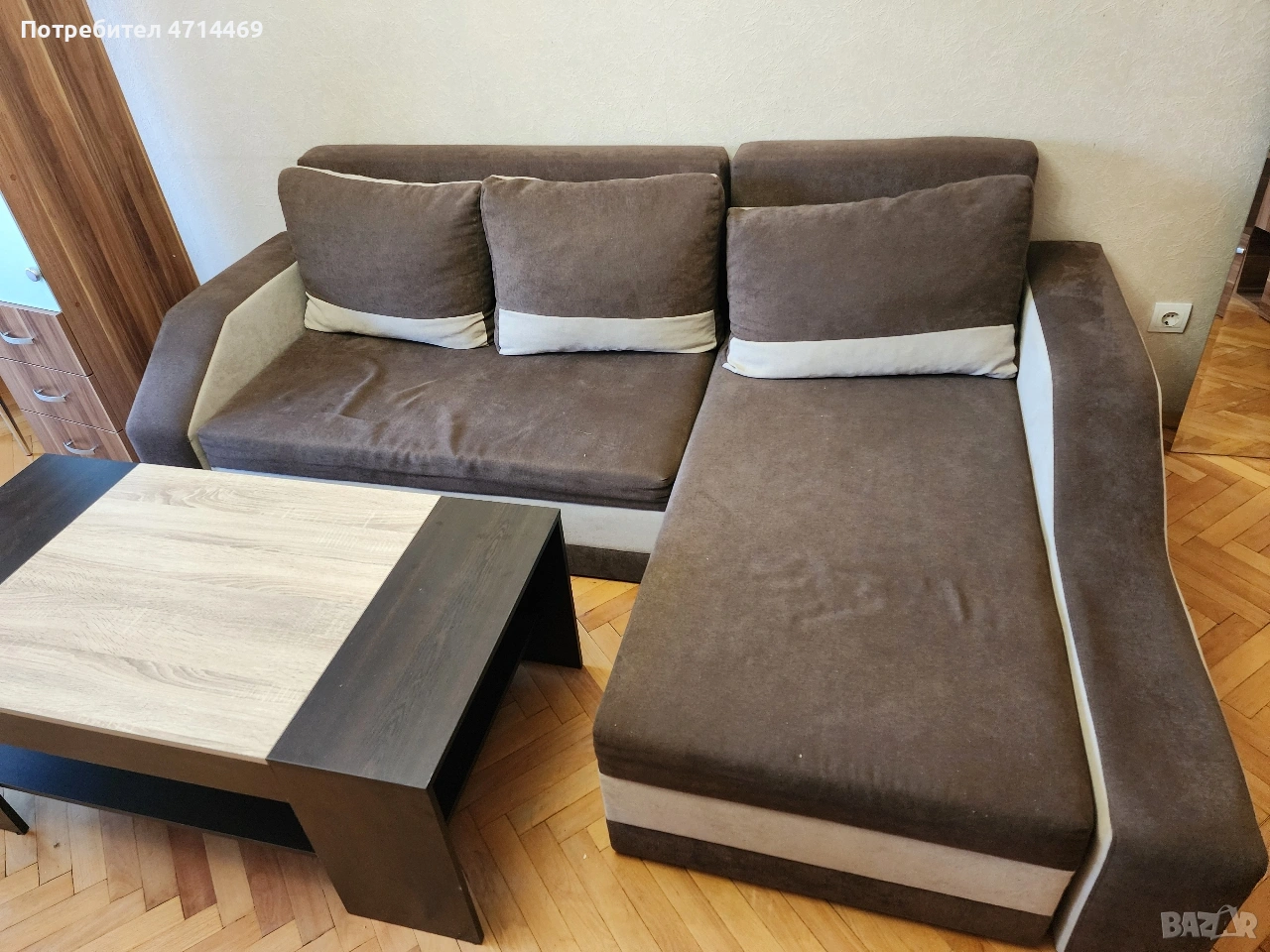 ъглов диван и холна маса, снимка 1