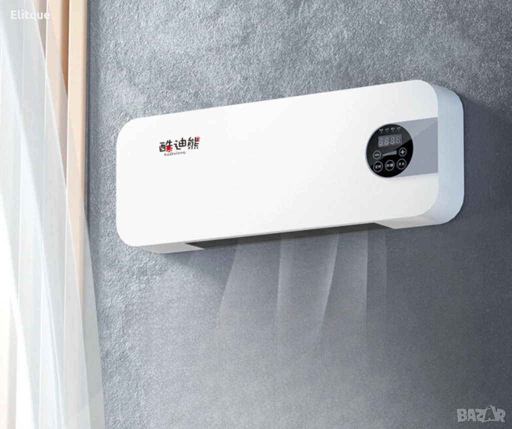 Модерна печка за стенен монтаж,за студено и топло,с двойно предназначение,LED дисплей, снимка 1