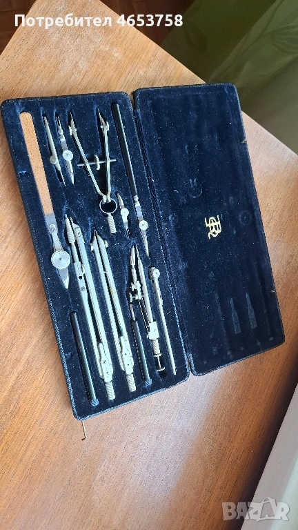 Комплект прецизни чертожни инструменти, снимка 1