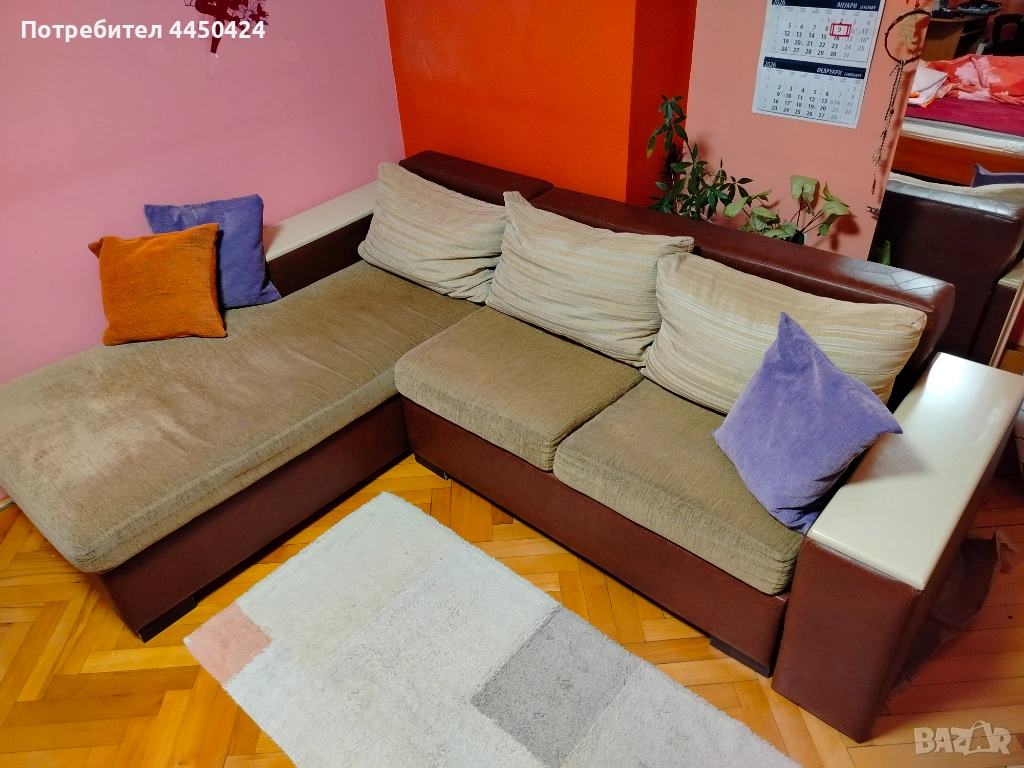 Продавам ъглов диван, снимка 1