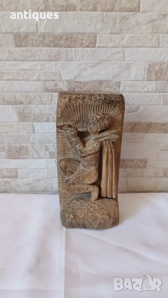 Стари българска дърворезба - Овчарче - 23/11см, снимка 1