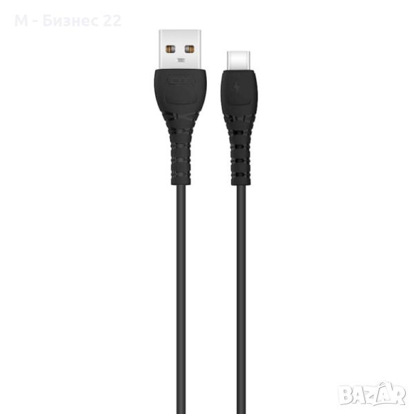 Кабел XO NB-Q165, USB – USB-C, 1.0m, 3A , черен, снимка 1