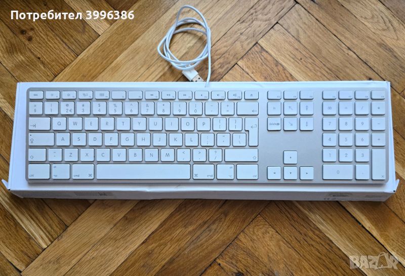 Apple A1243 Aluminium USB Wired Keyboard With Numeric Keypad, снимка 1