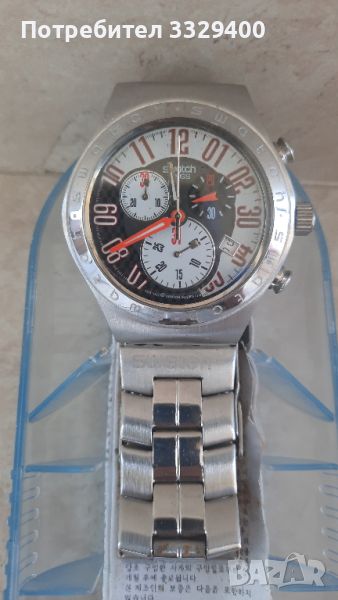 SWATCH-IRONY-DIAPHANE-Chronograph-water resistant-мъжки часовник, снимка 1