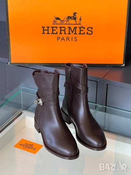 дамски боти на ток hermes , снимка 1