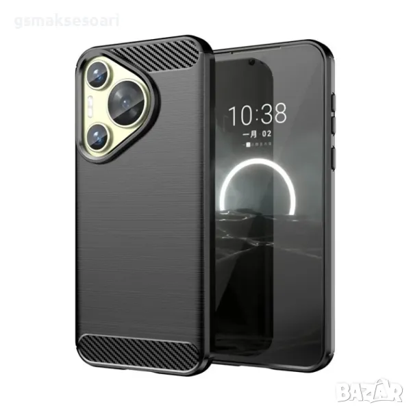 Huawei Pura 70 - Удароустойчив Кейс Гръб CARBON, снимка 1