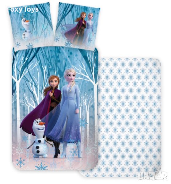 Детски спален комплект Disney Frozen 100×135 см, 40×60 см., снимка 1
