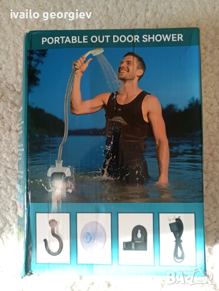 Къмпинг душ с батерия и usb, снимка 1
