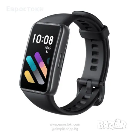 Фитнес гривна Honor Band 7, 1.47" AMOLED дисплей, цвят: графитено черно. 1.47" AMOLED дисплей, снимка 1