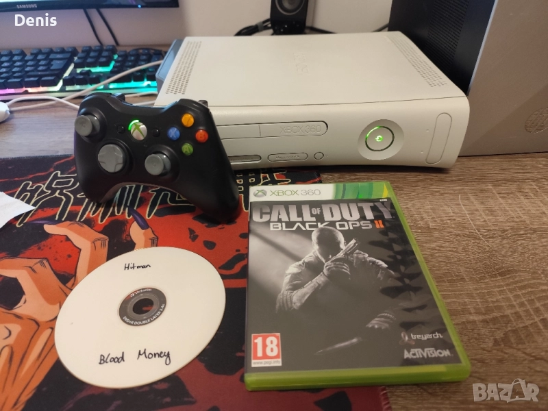 Xbox 360 с контролер, захранващ блок , 500GB , Call of duty BO2, снимка 1