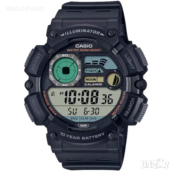 Мъжки дигитален часовник Casio Fishing Gear - WS-1500H-1AVEF, снимка 1