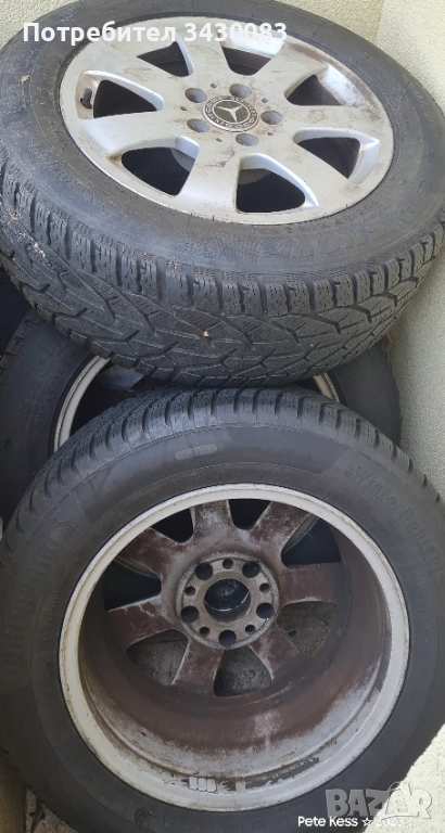 Mercedes rims with tires, снимка 1