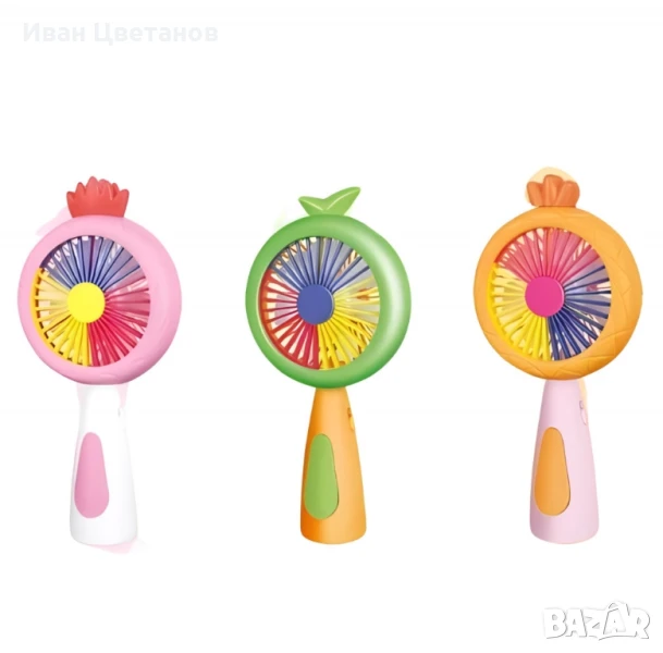 Мини вентилатор с плодова тематика – Компактен, цветен и освежаващ, снимка 1