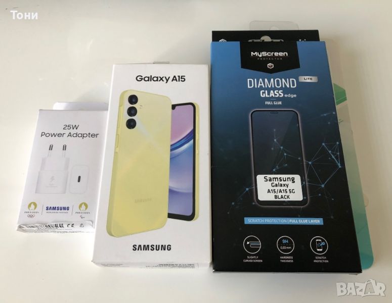 Samsung Galaxy A15 128 GB Yellow, Жълт Пълен пакет Нов неизползван, снимка 1