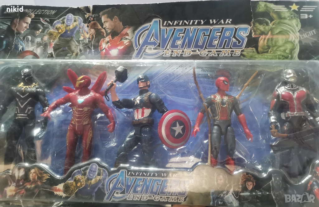 сет 5 Avengers герои пластмасови фигурки за игра и украса торта топери играчки, снимка 1