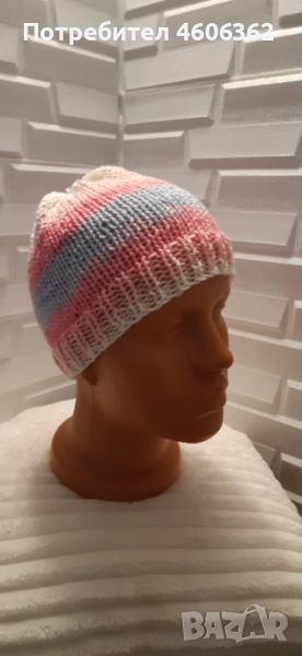 ръчно изплетена шапка , снимка 1