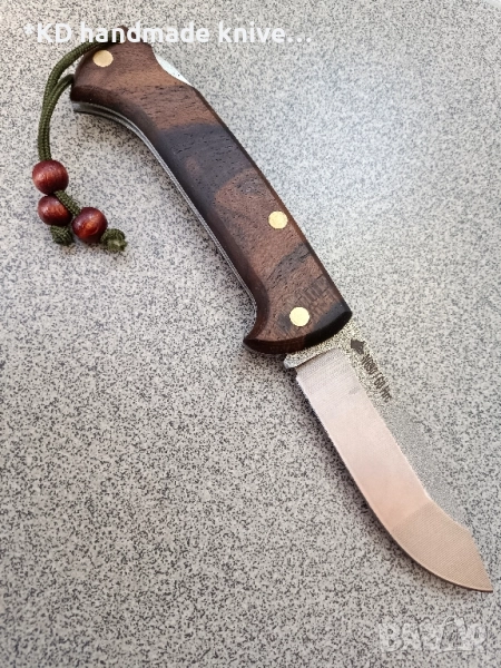 Сгъваем нож ръчно изработен от N690co стомана + ПОДАРЪК кания, снимка 1