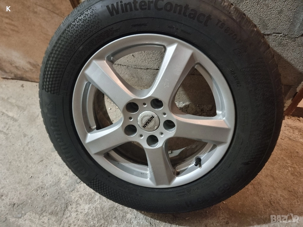 215/65/R16 Зимна Гума (Continental) с джанта, снимка 1