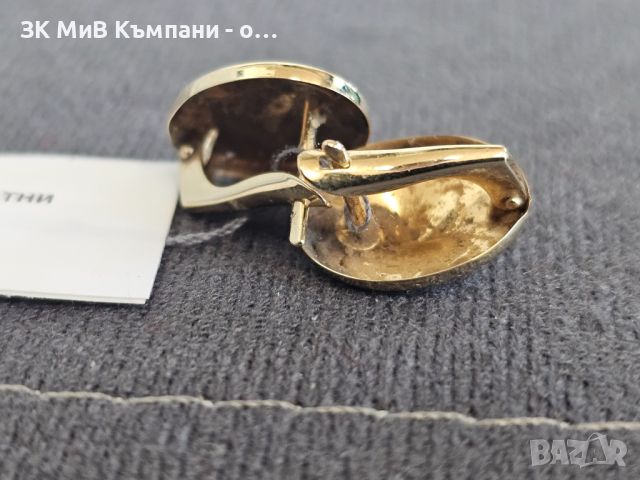 Златни дамски обеци 1.64гр-14к, снимка 2 - Обеци - 45287664