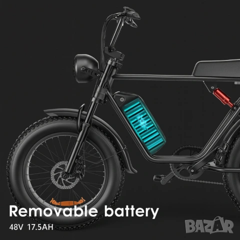 Електрически велосипед/колело EMOKO C91 1000W 17.5AH, снимка 2 - Велосипеди - 48732928