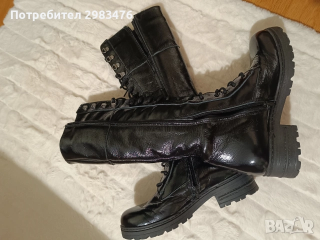 Продавам ботуши 38 номер, естествена кожа , снимка 4 - Дамски ботуши - 53212865