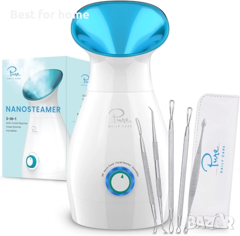 Pure Daily Care NanoSteamer  3-в-1 нано йонен парогенератор за лице 