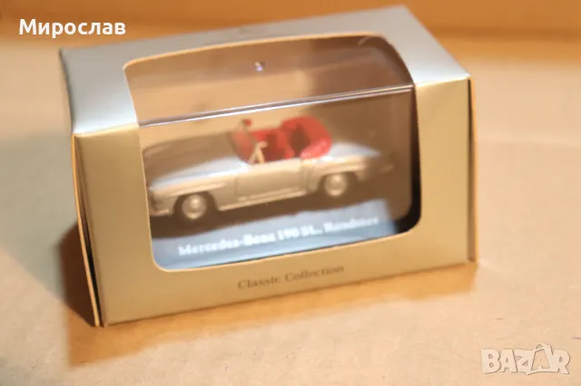 1:72 MERCEDES BENZ 190 SL ИГРАЧКА КОЛИЧКА ДИЛЪРСКИ МОДЕЛ, снимка 4 - Колекции - 49868072