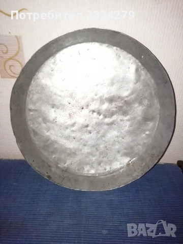 Бакърчета менци и тава, стари ръчно изработени изковани и калайдисани. , снимка 8 - Антикварни и старинни предмети - 52930081