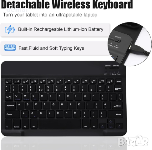 Калъф с клавиатура за Lenovo Tab M10 (3-то поколение) 10,1 инча, снимка 5 - Таблети - 45053010