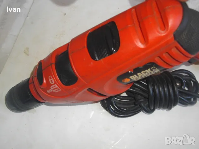 Английска електрическа ударна дрелка бормашина 700 вата BLACK DECKER със забележка по патронник, снимка 14 - Други инструменти - 46901222