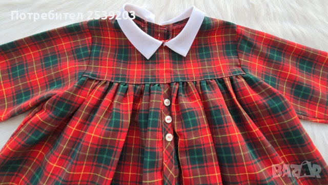 Коледна рокля 3-6 месеца, снимка 5 - Бебешки рокли - 52453712