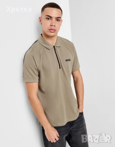 Hugo Boss Philix Pixel - Оригинална мъжка тениска с яка р-р XL, снимка 9 - Тениски - 54152171