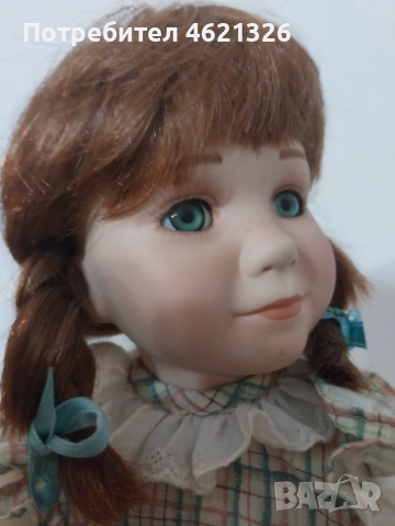 Винтидж порцеланова кукла Саманта от колекция Джордж, сертификат, снимка 4 - Декорация за дома - 52069302