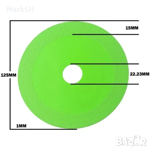 Glass Cutting Disc 125mm, снимка 2 - Други инструменти - 54088196