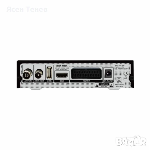 Комбиниран HD кабелен и ефирен DVB-C, DVB-T/T2 + FM приемник Paco Star CT9312 H.265 HEVC, снимка 3 - Приемници и антени - 19694648