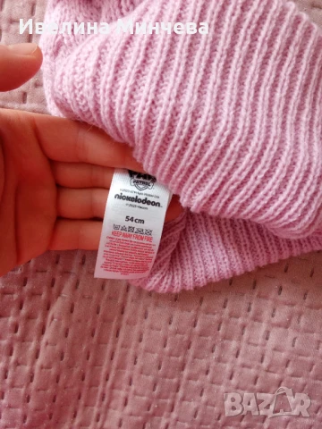 Зимна шапка за момиче размер 54, снимка 3 - Бебешки шапки - 51370019