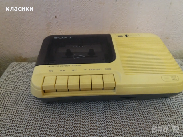 Касетофон SONY TCM-818., снимка 2 - Радиокасетофони, транзистори - 53137335