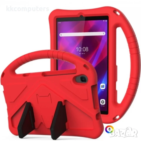 Lenovo Tab M8 4th Gen TB-300FU Foldable Thumb Kickstand EVA Удароустойчив Калъф и Протектор, снимка 6 - Калъфи, кейсове - 51127145