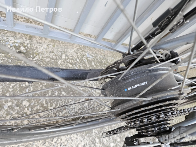 Електрически велосипед 28 цола BLAUPUNKT-шест месеца гаранция, снимка 6 - Велосипеди - 52685783