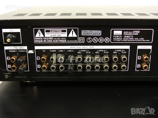  Sansui c-2102 / b-2102 Усилвател, снимка 9 - Ресийвъри, усилватели, смесителни пултове - 47997755