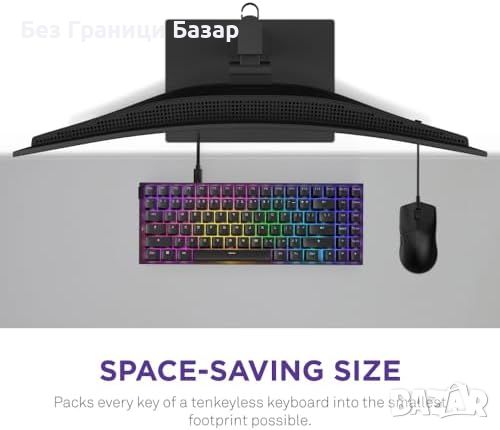 Нова NZXT MiniTKL Геймърска Клавиатура RGB Бърза Реакция Линейни Ключове, снимка 9 - Клавиатури и мишки - 45219254