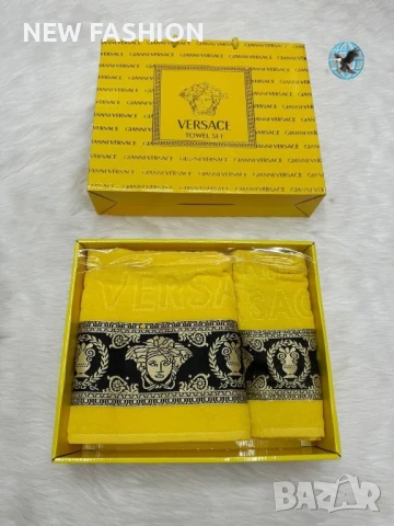 Памучни Хавлии -2бр в Кутия ✨ VERSACE , снимка 4 - Хавлиени кърпи - 51153967