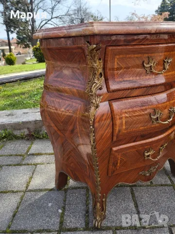 Италиански бароков комод с две нощни шкафчета 024, снимка 12 - Шкафове - 49978938