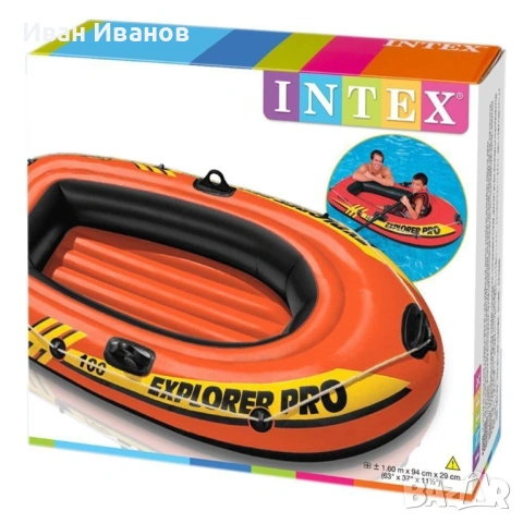 Надуваема лодка EXPLORER PRO 100, снимка 2 - Басейни и аксесоари - 53463527