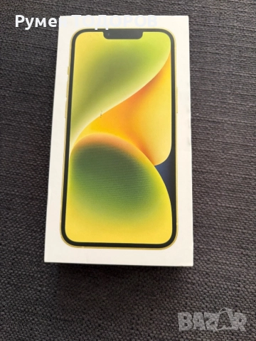 Iphone 14, жълт/черен